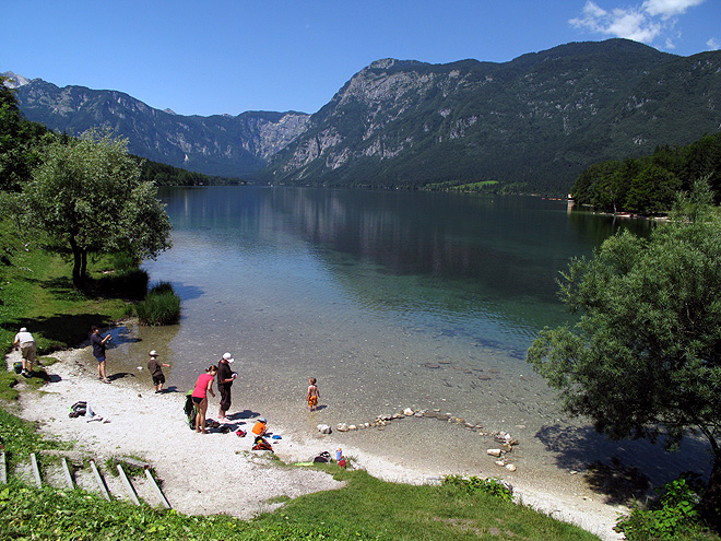 Bohinjské jezero, Slovinsko