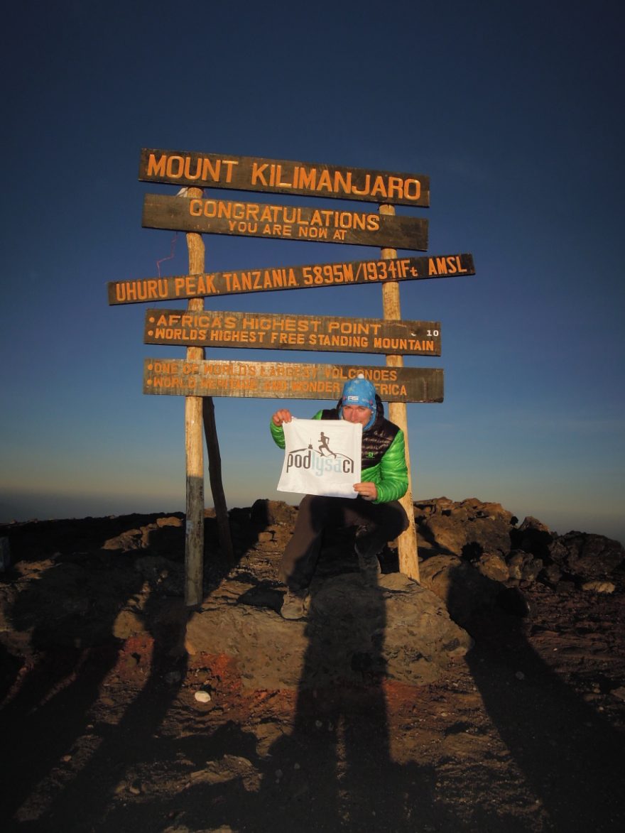 Jan Zemaník letos vystoupil na nejvyšší horu Afriky, Kilimandžáro
