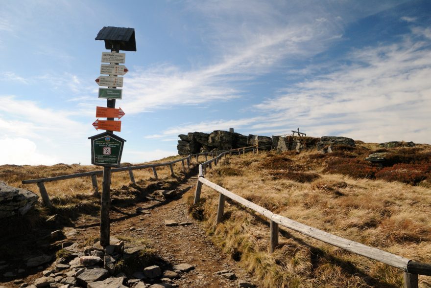 Skaly na vrcholu Keprníku (1423 m)