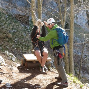 Úvodní zácvik na zip-line