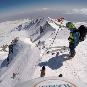 Na východním vrcholu Erciyes Dag (3 880 m),Turecko