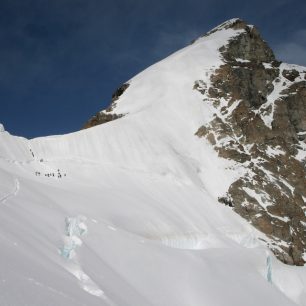 Vrcholové partie Jungfrau