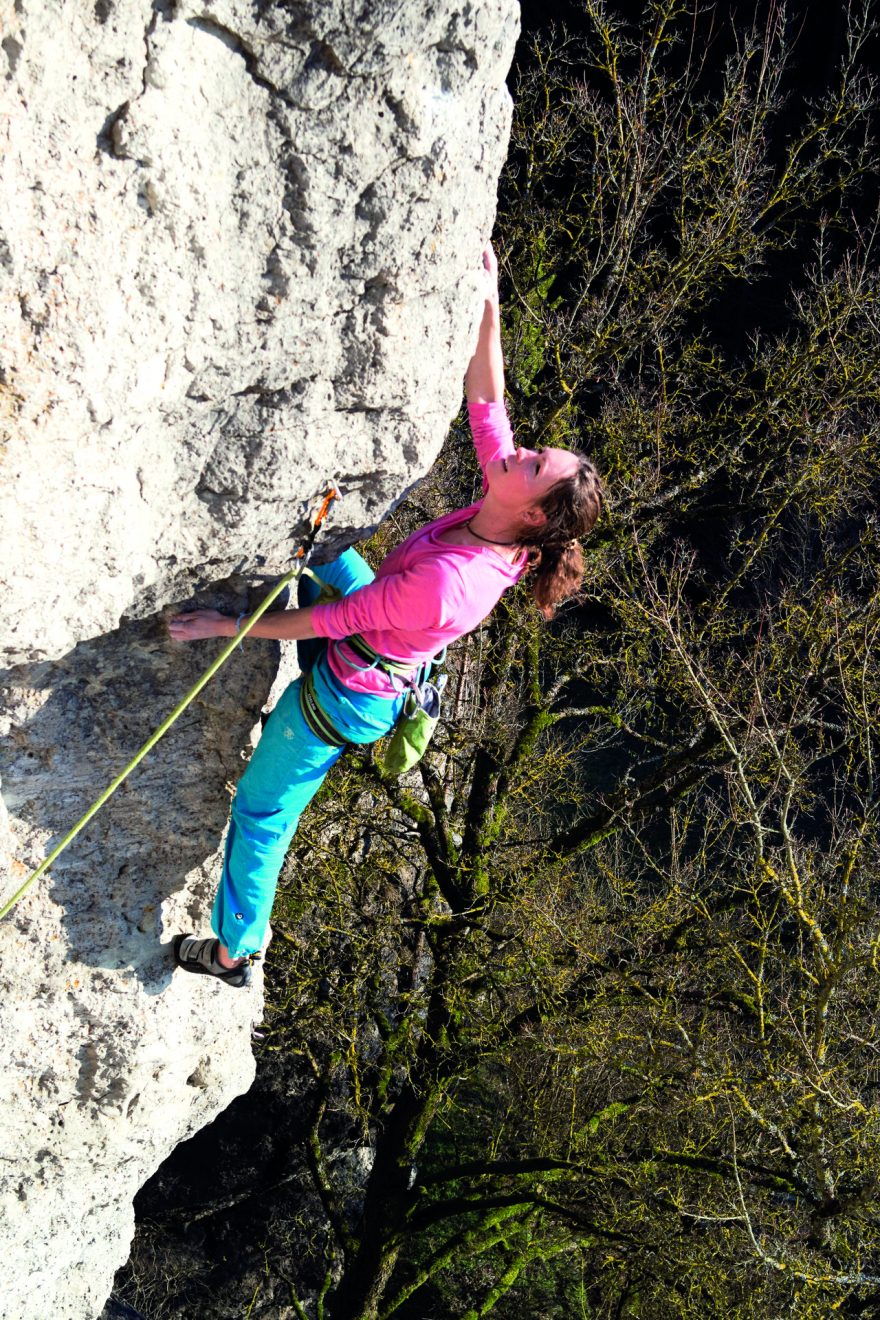 Frankenjura_Steffi Bauer v německé Frankenjuře