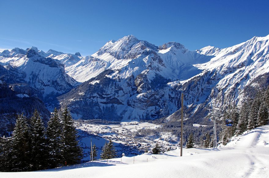 Vesnička Kandersteg, Švýcarsko