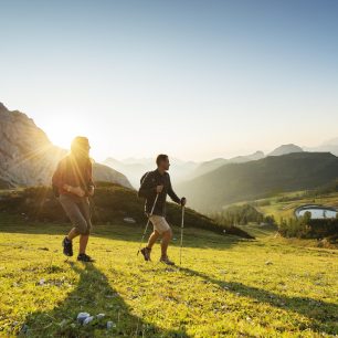 Trekking v oblasti Nassfeld, Rakousko