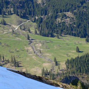 Pohled na údolí, Rosenhorn, Švýcarsko