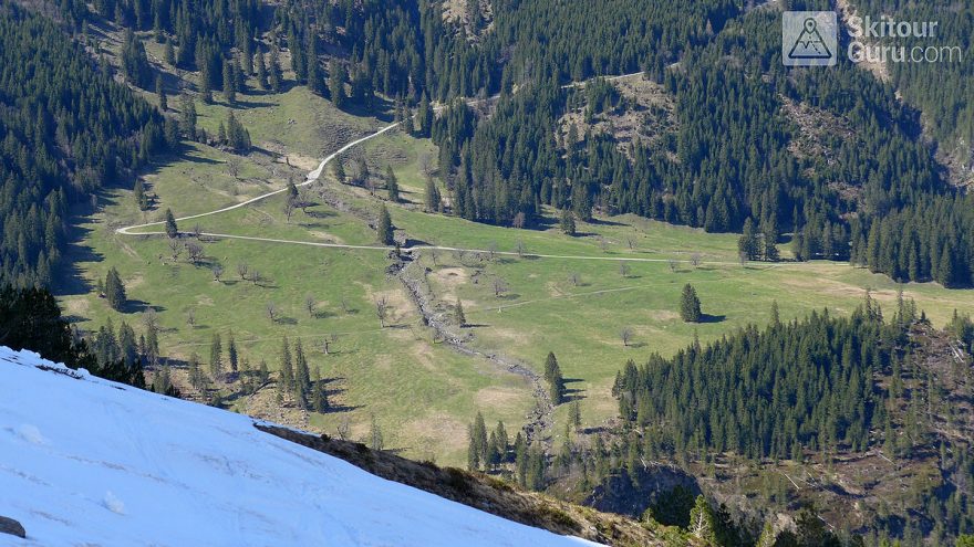 Pohled na údolí, Rosenhorn, Švýcarsko