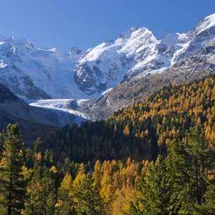 Pohled na Morteratsch od Sv. Mořice