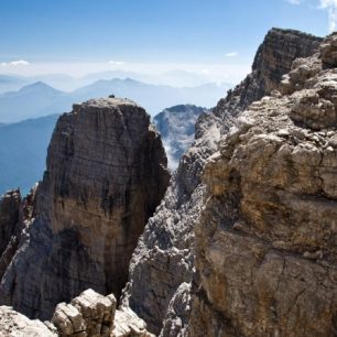 Brenta a její vápencové věže, italské Alpy. Foto Vladimír Červenka